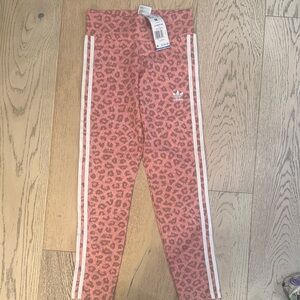 Adidas Kids Pink Animal Print Leggings